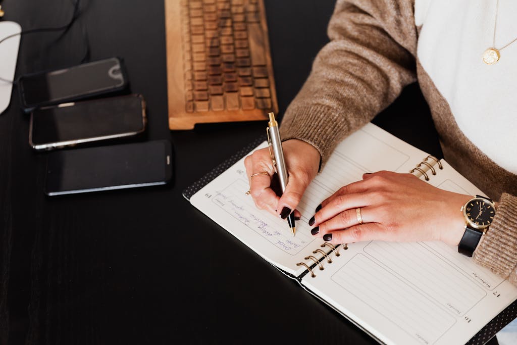 Guided journal for busy moms.